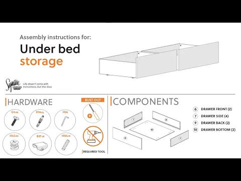 Onita - Twin/Full Double Drawer Storage - White