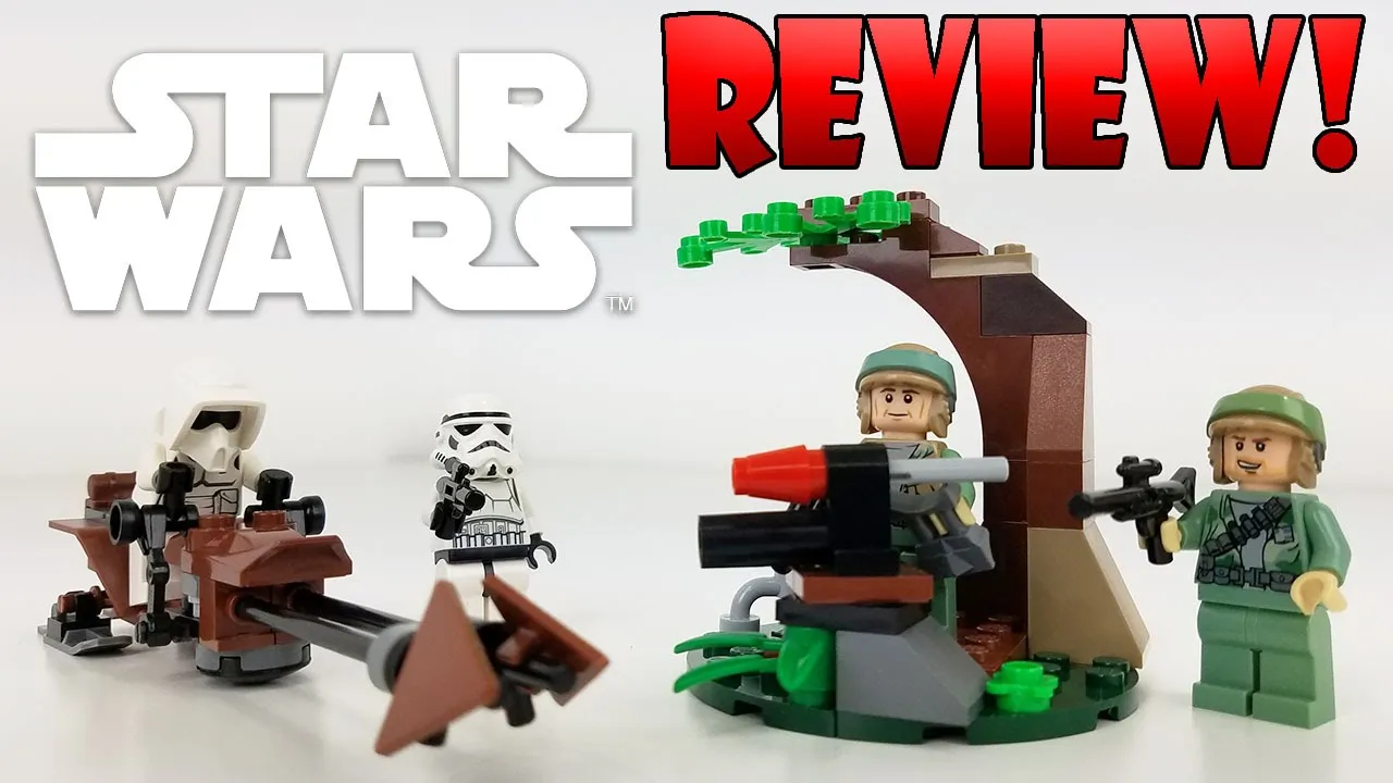 Endor REBEL & IMPERIAL Trooper Battle Pack - Lego Star Wars Animated Review Set 9489