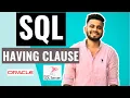 SQL HAVING CLAUSE SQL Tutorial for beginners learn SQL Basics
