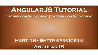 http service in AngularJS