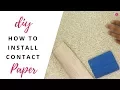 DIY How To Easily Install Contact Paper