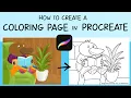 Convert your art to a coloring page