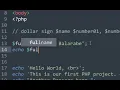 PHP TUTORIAL 4 Working with variables
