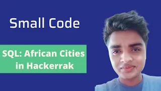 African cities Hackerrank SQL solution with discussion - smallcode