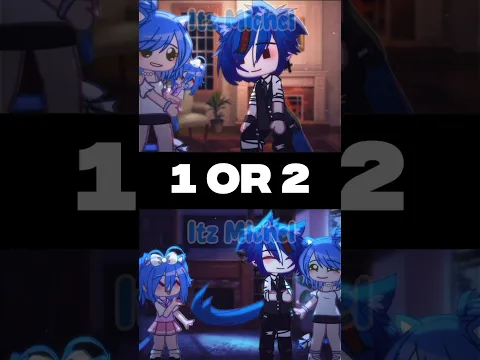 Dad Teaches Her to Move Her Tail 🥹❤️ || 1 OR 2? ||#gacha #gachalife #shorts #gachaclub #viral #trend