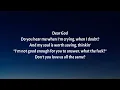 Nessa Barrett - dear god (Lyrics)