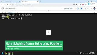 BASH Find a Substring in a Text Get a Substring using position Replace Characters of a String