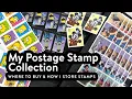 My Postage Stamp Collection - Stamps I Use for Mail Art Where I Buy Stamps Store Them