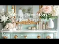 Vintage Charm Meets Parisian Elegance DIY Vanity Makeover