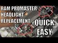 Ram Promaster Headlight Replacement How to