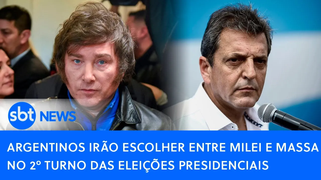 ????Brasil Agora: Argentinos irão escolher entre Milei e Massa no 2º turno das eleições presidenciais