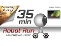 35 min racing robot countdown timer with exploding ending