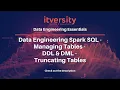 Data Engineering Spark SQL - Managing Tables