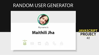 Build a Javascript Random User Generator Random User Generator JavaScript fetch api