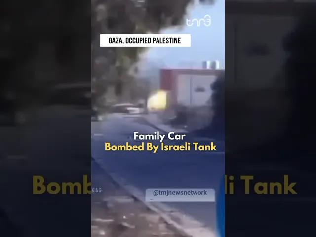 ⁣Family Car Bom*ed by Israeli Tank #news