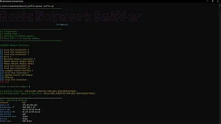 Basic Network Sniffer Using Scapy - Demo EN