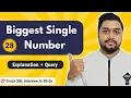 Biggest Single Number Leetcode 619 Crack SQL Interviews in 50 Qs