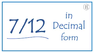 as a Decimal