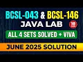 BCSL043 BCSL146 Java Lab All 4 Sets Solved Viva Questions IGNOU June 2025