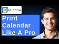 How To Print Google Calendar With Event Details 2026 Guide
