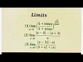 Three important problems on limits Limits involving Greatest Integer Function and modulus function