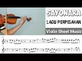 Download Lagu Free Sheet || Sayonara - Lagu Perpisahan || Violin Sheet Music