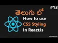 How to Use CSS Styling in ReactJs - 13