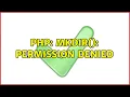 PHP mkdir Permission denied