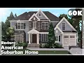 BLOXBURG Suburban American Home Speedbuild Roblox House Build