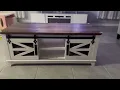 OKD 48 Inch Coffee Table With Sliding Barn Doors Review
