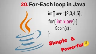 Flow Control in Java Part 5 for-each loop Explained Fight4Tech