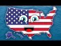 50 States Song - USA States and Capitals Song Geography Explained by KidsLearningTube