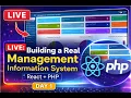 DAY 1 LIVE Building a Real Management Information System React PHP Full Stack - LEARNING REACT