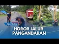 Lagu HOROR !!! Jalur Pangandaran Lima Pengendara Motor Terjatuh Akibat Solar Berceceran ke Jalan
