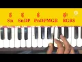 दिल ऐसा किसीने मेरा तोड़ा। Dil aisa kisine mera।harmonium tutorial। kishor kumar।sargam notes।