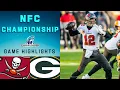Buccaneers vs Packers NFC Championship Game Highlights NFL 2020 Playoffs