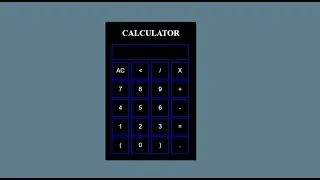 Calculator - HTML5 CSS and JavaScript Speed Coding With Source Code