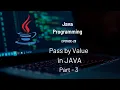 Pass by Value in JAVA Java Methods 29