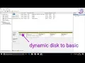 How To Convert A Dynamic Disk To Basic Disk