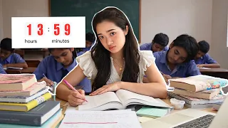 I tried the HARDEST study routine in the world 🇮🇳