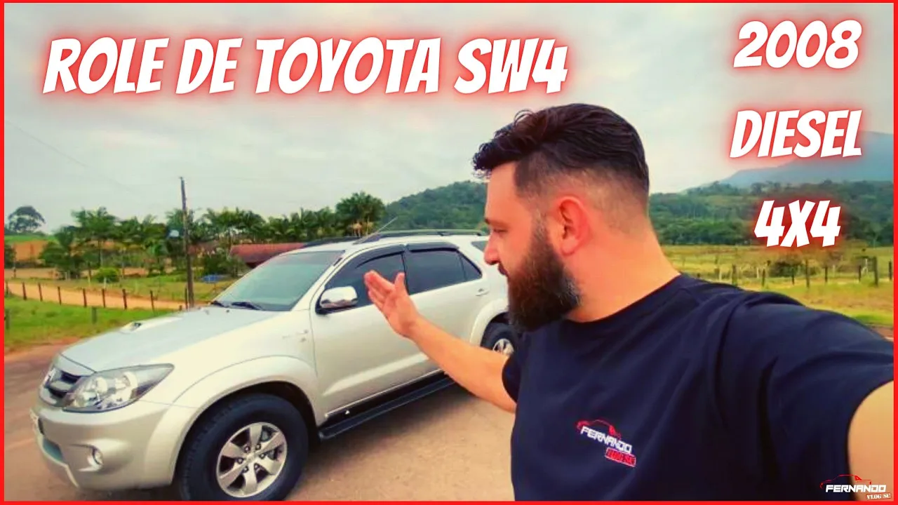 ROLÊ DE TOYOTA SW4 DIESEL 4X4 2008 SRV "MAIS DE 200 MIL KM COMO ESTÁ A SW4? ANDA BEM? #toyota