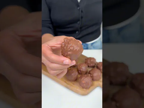 Çıtır Fındıklı Çikolata Topları | Crunchy Hazelnut Chocolate Bites 🍫🌰🤎 #busezeynep #chocolate