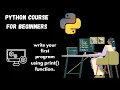Using Print Function Python Course For Beginners Part 2 Coding Rework