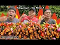 HUJAN DEH ! MUKBANG SATE AYAM + LALAPAN SIRIH CINA + LAMPENI, SAMPAI NAMBAH NASI TERUS