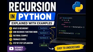 -Recursion in Python Explained Learn Recursive Functions with Easy ExamplesPython Tutorial 2026