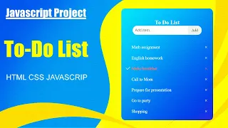 Build a To-Do List App Using HTML CSS JavaScript Easy Coding Project for Beginners MZCode01
