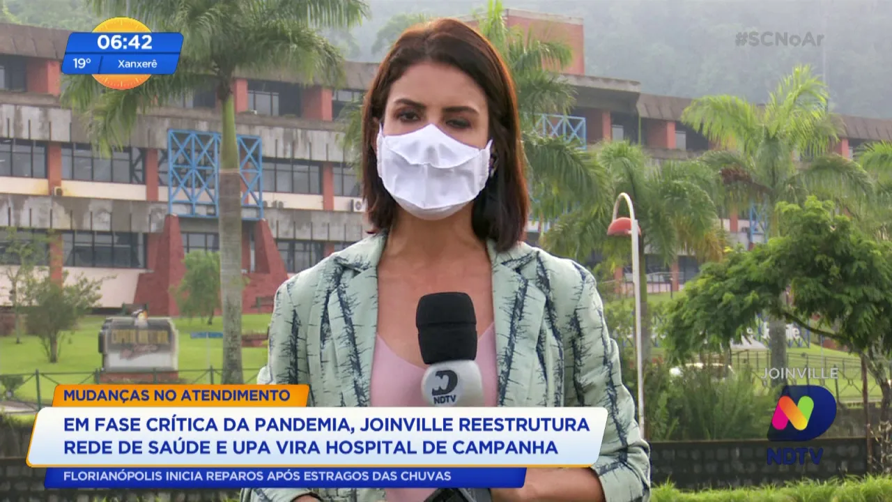 Em fase crítica da pandemia, Joinville reestrutura rede de saúde e UPA vira hospital de campanha