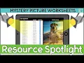 Mystery Hidden Pictures Digital Worksheets