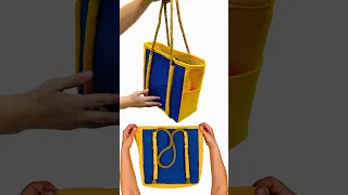How to Sew a Multi-Pocket Denim Tote Bag Miarti Reuse 🧵