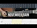 Download Lagu November Rain - Guns N' Roses | EASY Guitar Lessons TAB for Beginners - Guitar Tutorial